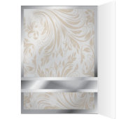 Elegante Pearl Silver Regal Trouwtafel Nummer (Binnen (Links))