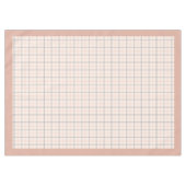 Elégante Pêche et À damiers gris nappe (Devant (Horizontal))