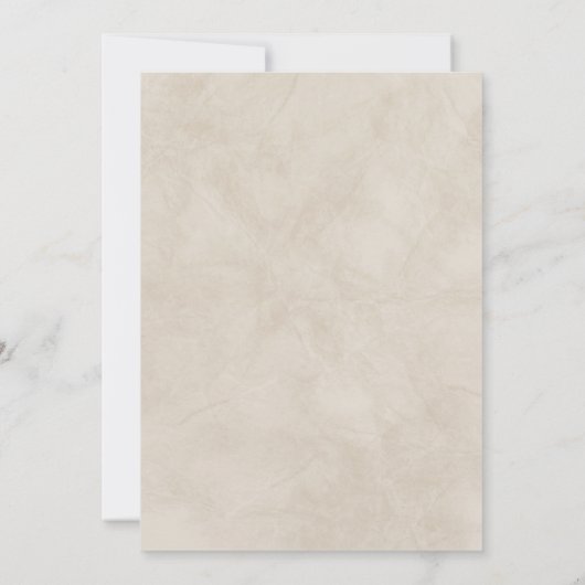 Elégante Pêche & Sage Green faire-part de mariage (Dos)