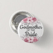 Elegante peetmoeder van de bruid ronde button 3,2 cm (Voorkant /achterkant)