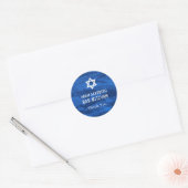 Elegante penseelstreken & Davidster Sticker (Envelop)