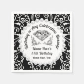 Élégante personnalisation, serviettes en papier d' (Devant)