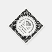 Élégante personnalisation, serviettes en papier d' (Coin)