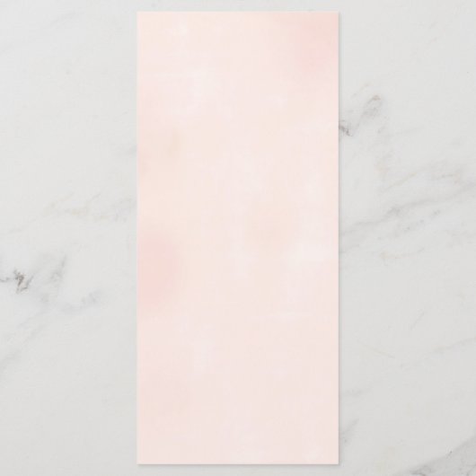 Elegante perzik bloem bruiloft receptie diner menu