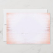 Elegante perzik bloemen Mason Jar repetitie diner Kaart (Achterkant)