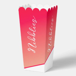 Elegante perzik en roze bedankdoosjes