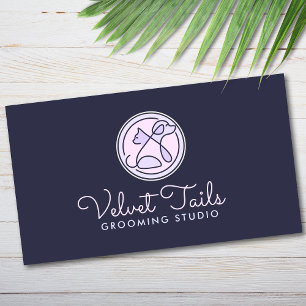 Elegante Pet Groomer  Kat & Hond Logo Visitekaartje