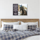 Elegante Pet Memorial Custom Herinnering Foto Canvas Afdruk (Insitu (Slaapkamer))