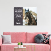Elegante Pet Memorial Custom Herinnering Foto Canvas Afdruk (Insitu (Woonkamer))