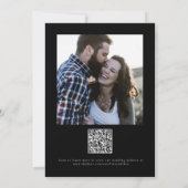 Élégante photo de Faire-part de mariage Monogramme (Dos)