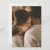 Élégante photo de Faire-part de mariage rustique i (Dos)