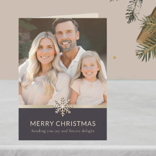 Elégante photo de famille Joyeuse carte de Noël