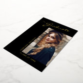 Élégante photo de script moderne | Grad Faire-part (Rotation)