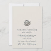 Elégante photo d'hiver carte de vacances d'affaire (Dos)