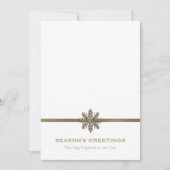 Elégante photo d'hiver carte de vacances d'affaire (Devant)