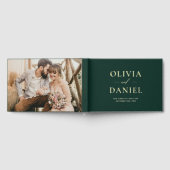 Élégante photo Emerald Green Or moderne minimalist (Complet)