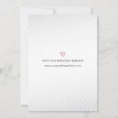 Élégante Photo En Blanc Enregistrer La Carte Date (Dos)