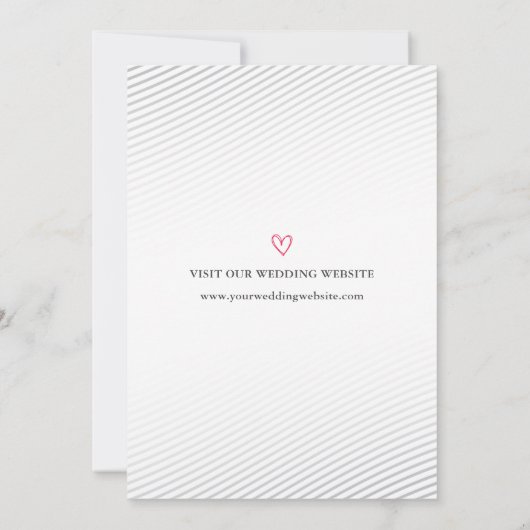 Élégante Photo En Blanc Enregistrer La Carte Date (Dos)