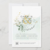 Élégante PHOTO Faire-part de mariage QR CODE (Devant)