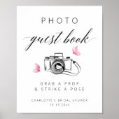 Élégante photo Fête des mariées du livre d'or (Devant)