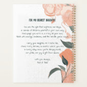 Élégante photo florale aux tons pastel de pêche et (Dos)