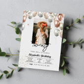 Élégante photo Invitation Anniversaire