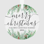 Élégante photo mariée Première Noël Mariée (dos)