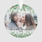 Élégante photo mariée Première Noël Mariée (devant)