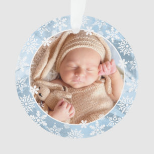 Elégante photo moderne de bébé de Noël sur mes