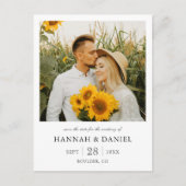 Élégante Photo Moderne de Faire-Part de Date de Sa (Devant)