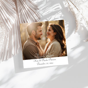 Elégante photo moderne personnalisée Code QR carte