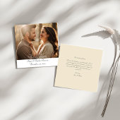 Elégante photo moderne personnalisée Code QR carte