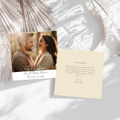 Elégante photo moderne personnalisée Code QR carte