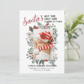 Élégante photo Noël Baby Faire-part de naissance (Debout devant)