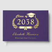 Élégante Photo Purple Graduation Party (Recto)