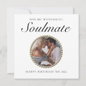 Elégante Photo Romantique Petite amie Carte d'anni (Devant)