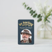 Elégante photo Sympathie Funéraire Cartes de prièr (Debout devant)