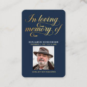 Elégante photo Sympathie Funéraire Cartes de prièr (Devant)