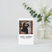 Elégante Photographie Carte de visite Design et so (Debout devant)