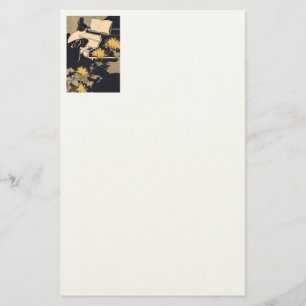 Elegante pianist briefpapier