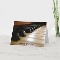 Elegante piano keyboard muziek verjaardag