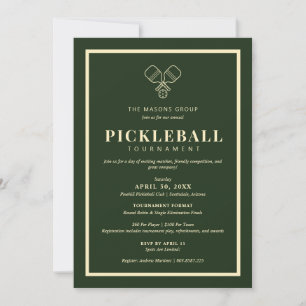Elegante Pickleball Toernooi Uitnodiging