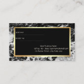 Elégante Pierre de marbre élégant, Carte de référe (Dos)