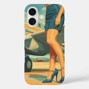 Elegante piloot van de Jet iPhone 16 Hoesje