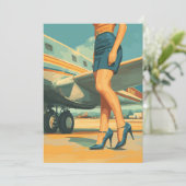 Elegante piloot van de Jet Kaart (Staand voorkant)