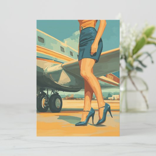 Elegante piloot van de Jet Kaart (Staand voorkant)