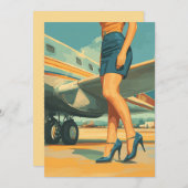 Elegante piloot van de Jet Kaart (Voorkant / Achterkant)