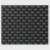 Elegante Pilot Brush Script Typografie Cadeaupapier (Vlak)