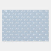 Elegante Pilot Brush Script Typografie Inpakpapier Vel (Voorkant 2)