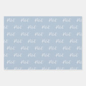 Elegante Pilot Brush Script Typografie Inpakpapier Vel (Voorkant)